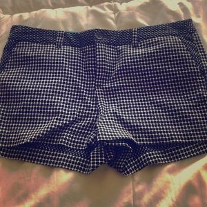 Black and white shorts